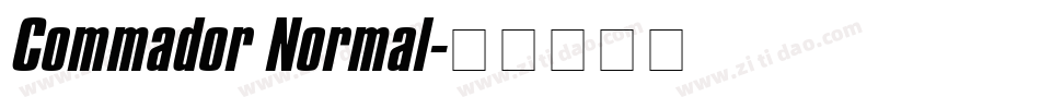 Commador Normal字体转换